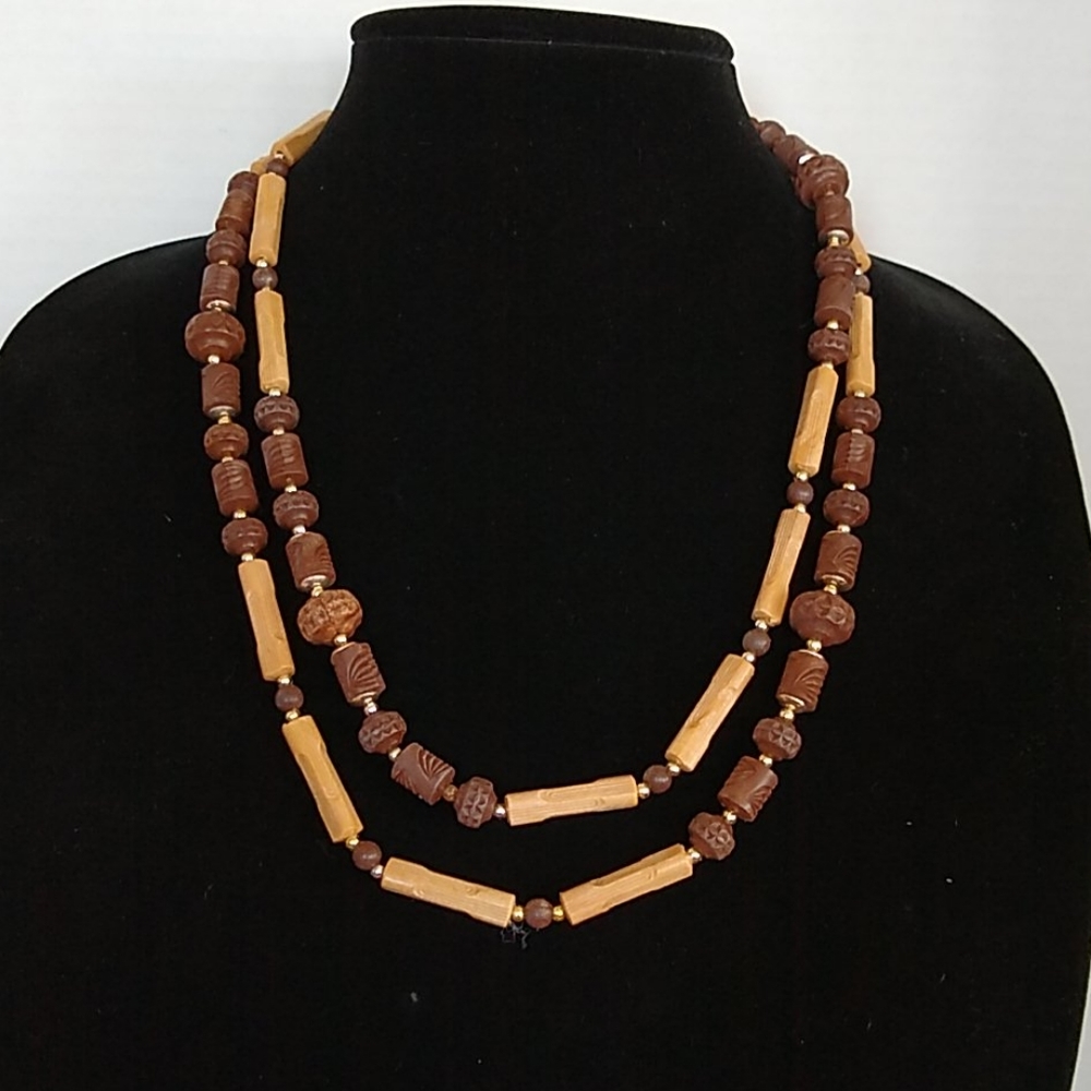 Wood Bead Necklace